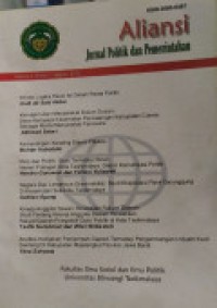 Image of ALIANSI: JURNAL POLITIK DAN PEMERINTAH: VOLUME 4 NOMOR 1