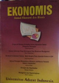Image of EKONOMIS: JURNAL EKONOMI DAN BISNIS: VOLUME 2 NOMOR 1