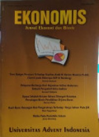 Image of EKONOMIS: JURNAL EKONOMI DAN BISNIS: VOLUME 3 NOMOR 1