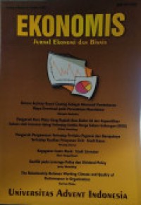 Image of EKONOMIS: JURNAL EKONOMI  DAN BISNIS: VOLUME 3 NOMOR 2