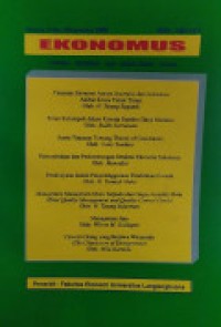 Image of EKONOMUS: JURNAL EKONOMI DAN MANAJEMEN USAHA: VOLUME VI NOMOR 2