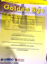 Image of GOLDEN AGE: Jurnal Pendidikan Anak Usia Dini VOLUME 3 NOMOR 1