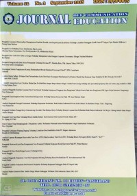 Image of JOURNAL OF COMMUNICATION EDUCATION: VOLUME 12 NOMOR 1