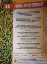 Image of JOURNAL OF EMPOWERMENT VOLUME 1 NOMOR 2