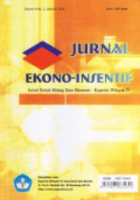 Image of Jurnal Ekono-insentif : Jurnal Ilmiah Bidang Ilmu Ekonomi