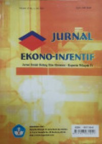 Image of JURNAL EKONO INSENTIF VOLUME 10 NO. 1 JULI 2016