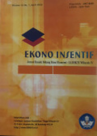 Image of JURNAL EKONO INSENTIF VOLUME 16 NO. 1 APRIL 2022