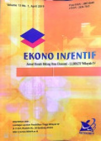 Image of JURNAL EKONO INTENSIF: VOLUME 13 NOMOR 1