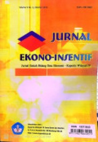 Image of JURNAL EKONO INTENSIF: VOLUME 9 NOMOR 2
