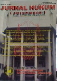 Image of JURNAL HUKUM: JUISTHEID: VOLUME II NOMOR 7