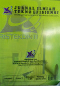 Image of JURNAL ILMIAH TEKNO EFISIENSI: VOLUME 1 NOMOR 2
