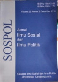 Image of JURNAL ILMU SOSIAL DAN ILMU POLITIK VOLUME 23 NOMOR 2