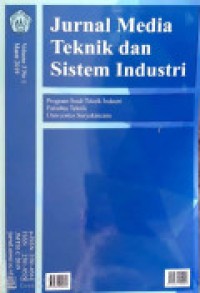 Image of JURNAL MEDIA TEKNIK DAN SISTEM INDUSTRI: VOL.3 NOMOR 01