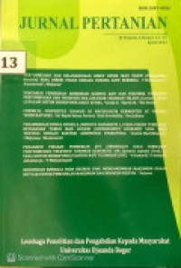 Image of JURNAL PERTANIAN: VOLUME 4 NOMOR 1