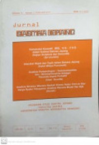 Image of JURNAL SASTRA JEPANG VOLUME 10 NOMOR 2 FEBRUARI 2011