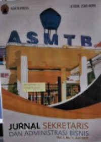 Image of JURNAL SEKRETARIS DAN ADMINISTRASI BISNIS VOLUME I NOMOR 1