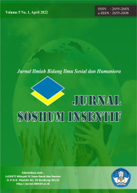 Image of JURNAL SOSHUM INSENTIF VOLUME 5 NO. 1 APRIL 2022