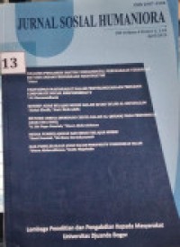 Image of JURNAL SOSIAL HUMANIORA VOLUME 4 NOMOR 1