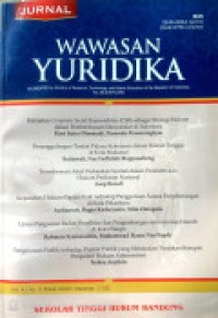 Image of JURNAL WAWASAN YURIDIKA: VOLUME 4 NOMOR 1