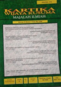 Image of KARTIKA WIJAYA KUSUMA: MAJALAH ILMIAH VOLUME 16 NOMOR 1