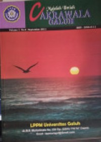 Image of MAJALAH CAKRAWALA GALUH VOLUME I NOMOR 6