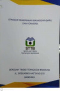 Image of STANDAR PENERIMAAN MAHASISWA BARU DAN KONVERSI