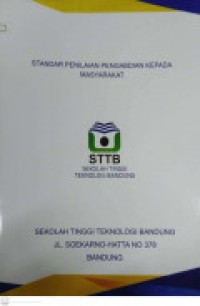 Image of STANDAR PENILAIAN PENGABDIAN KEPADA MASYARAKAT