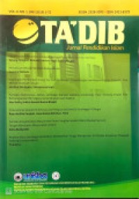 Image of TA'DIB JURNAL PENDIDIKAN ISLAM: VOLUME 8 NOMOR 1