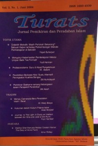 Image of TURATS JURNAL PEMIKIRIAN DAN PERADABAN ISLAM: VOLUME 2 NOMOR 1