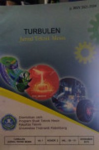 Image of TURBULEN JURNALTEKNIK MESIN: VOLUME 1 NOMOR 2