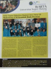 Image of WARTA UNIVERSITAS NEGERI MALANG NOMOR 99 TAHUN XV JUNI 2014