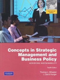 WHEELEN: Concepts in Strategic Management & Business Policy 12e