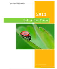 Belajar Java Dasar