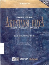 Akuntansi Biaya Dengan Penekanan Manajerial Edisi 8 Jilid 1
