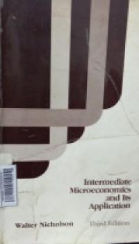 Intermediate Microeconomics And Its Application 3th Ed.