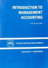 Introduction Management Accounting 5th Ed