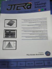 JTERA JURNAL TEKNOLOGI REKAYASA: VOLUME 2 NOMOR 1