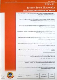 JURNAL TECHNO-SOCIO EKONOMIKA: VOL.12 NOMOR 2