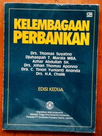 Kelembagaan Perbankan  edisi 2