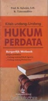 KITAB UNDANG-UNDANG HUKUM PERDATA