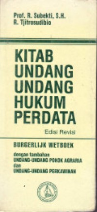 Kitab Undang-undang Hukum Perdata Ed.Revisi