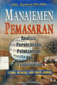 Manajemen Pemasaran ; Analisis,Perencanaan