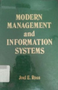 Modern Management and Information Systems