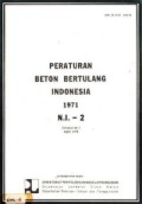 PERATURAN BETON TULANG INDONESIA 1971