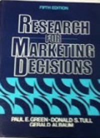 Research For Marketing Decisions 5th Ed