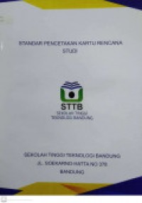 STANDAR PENCETAKAN KARTU RENCANA STUDI