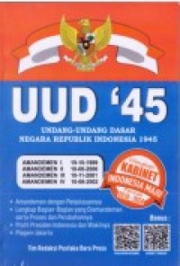 UUD '45 : UNDANG-UNDANG NEGARA REPUBLIK