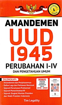 UUD 1945 AMANDEMEN PERTAMA s/d EMPAT